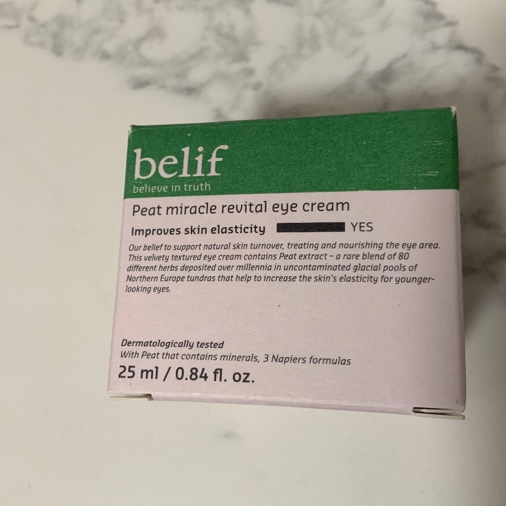 Belief Peat miracle revital eye cream